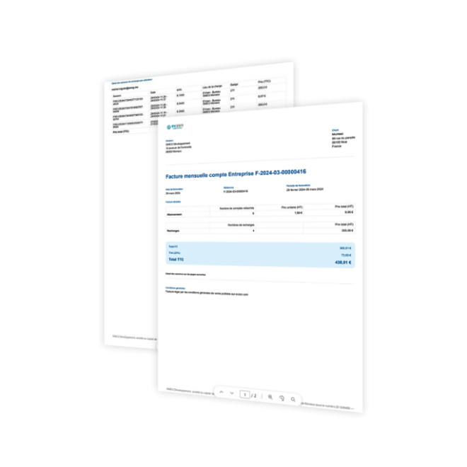 Comprehensive<br> monthly billing with<br> direct debit