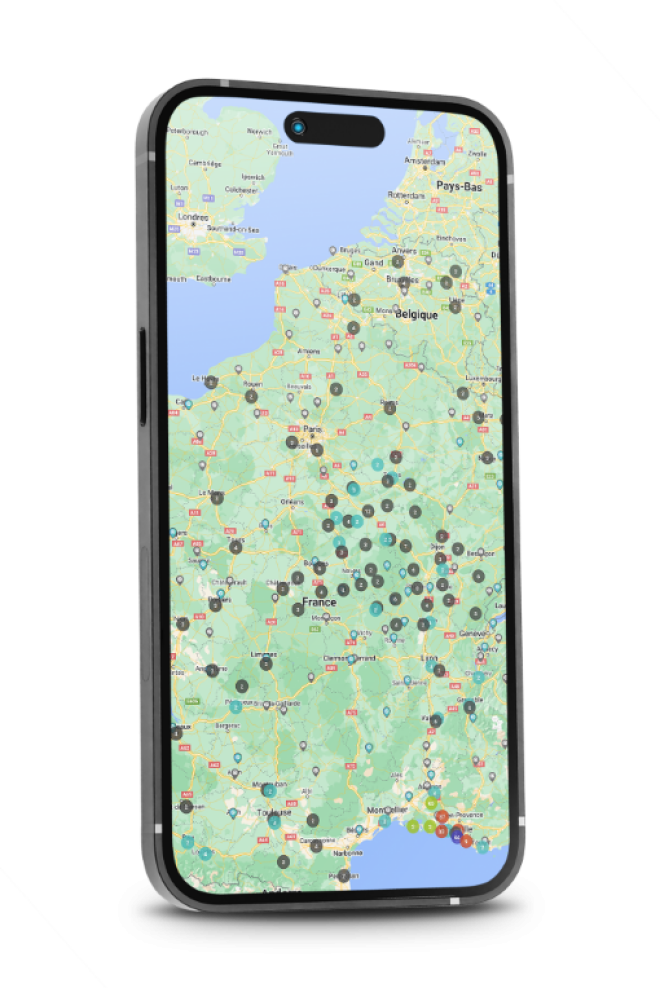 Access to thousands<br> of charging terminals<br> across Europe: